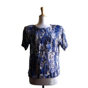 Vintage Judy Knapp California Blue Women's Blouse